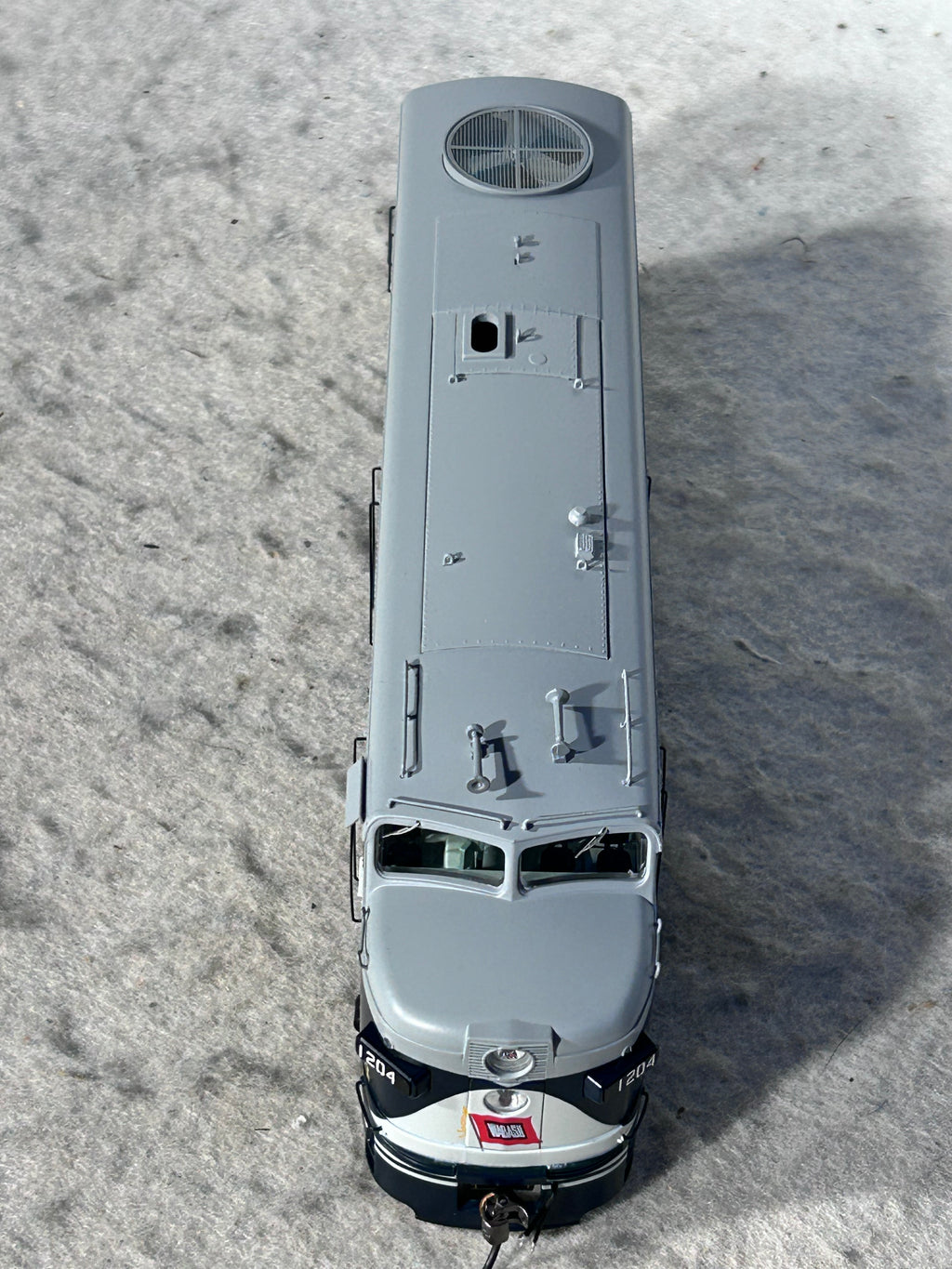 Beautiful Rapido Wabash railroad F3 – A #1204 Locomotive DCC/Sound