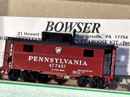 Nice Bowser Pennsy RR Cabooses HO (Price Is For Single Car-PLS SPECIFY CHOICE)