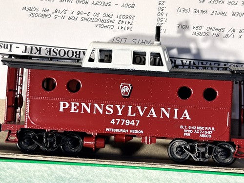 Nice Bowser Pennsy RR Cabooses HO (Price Is For Single Car-PLS SPECIFY CHOICE)
