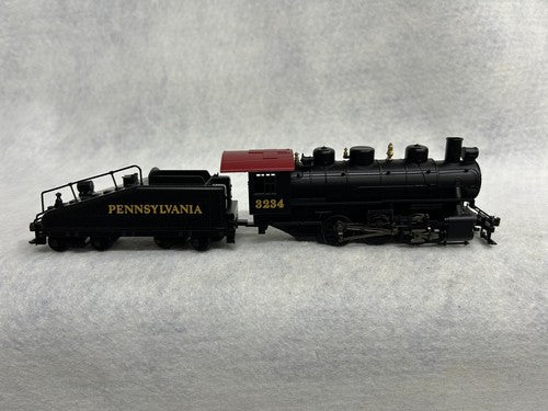 Nice Bachman PENNSY 0-6-0 Slope Tender Steam Loco, Smoke/Headlight