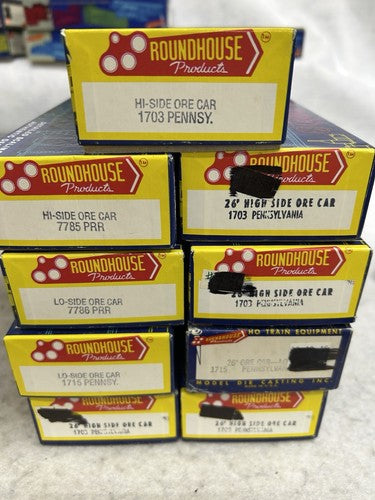 Nice Roundhouse PRR  High Side Ore Car Kits, HO