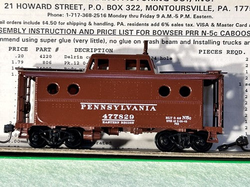 Nice Bowser Pennsy RR Cabooses HO (Price Is For Single Car-PLS SPECIFY CHOICE)