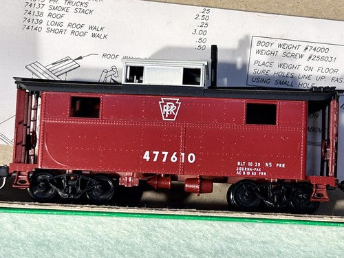 Nice Bowser Pennsy RR Cabooses HO (Price Is For Single Car-PLS SPECIFY CHOICE)