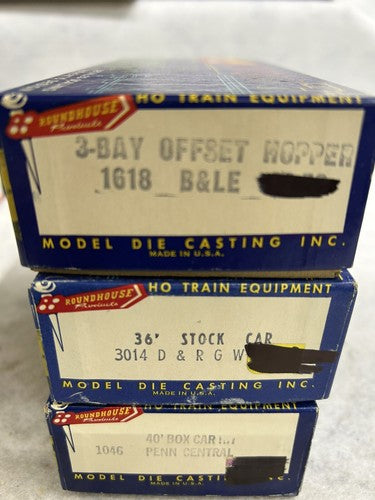 Misc. Roundhouse 40’ Box/Stock Cars HO
