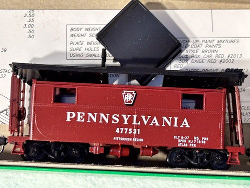 Nice Bowser Pennsy RR Cabooses HO (Price Is For Single Car-PLS SPECIFY CHOICE)