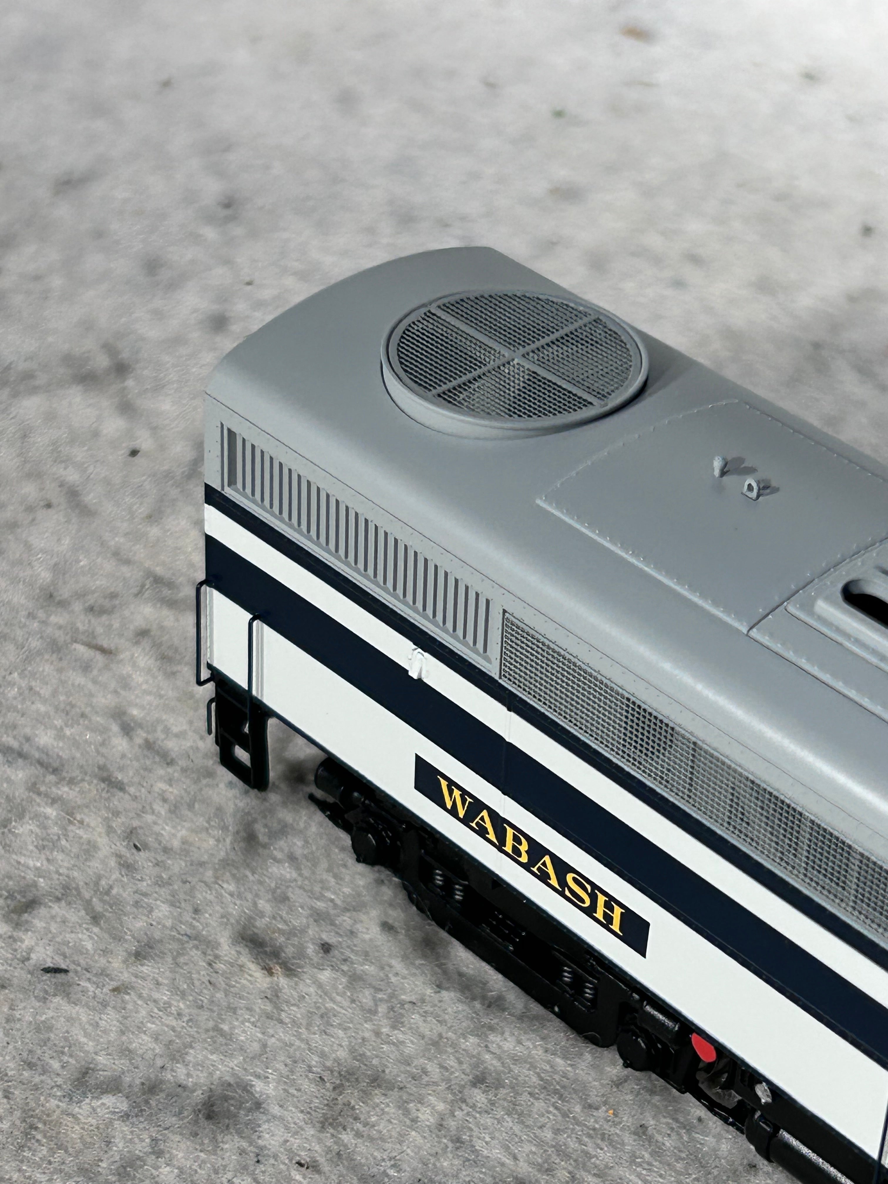 Beautiful Rapido Wabash railroad F3 – A #1204 Locomotive DCC/Sound