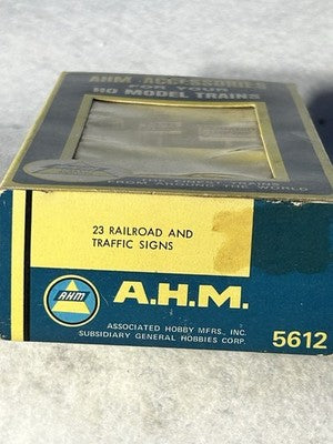 Nice AHM/other Railroad And Traffic Signs HO Two Packs