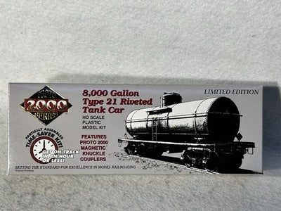 Nice Proto 8,000 Gallon Tank Car Kits HO Var. Roads(PRICE/CAR; SPECIFY CHOICE)