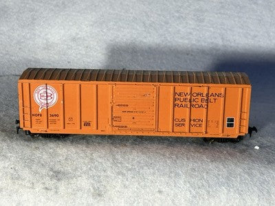 Beautiful Roundhouse New Orleans RR 50’ Box Car Metal Wheels HO (Ex Box)