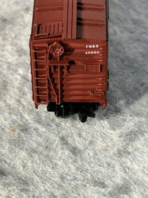 Beautiful Intermountain CB & Q  RR 50’ Box Car  N Gauge