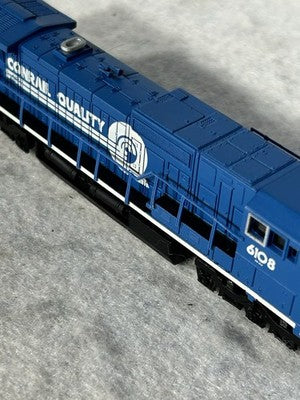 Stately Spectrum Conrail RR Dash 8-40CW Locomotive N Gauge
