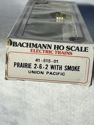 Cool Bachman Union Pacific RR Prairie 2-6-2 Lighted/Smoke HO Steam Engine