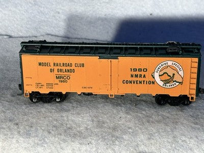 Collectable Athearn NMRA RR 40’ Box Car HO KD’s/ Weighted/Metal Wheels (No Box)