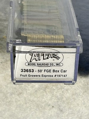 Nice ATLAS Various Roads FGE 50’ Reefer N Gauge ( PLEASE SPECIFY CHOICE)