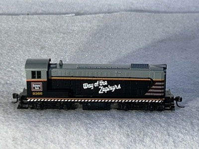 Gorgeous Atlas CB & Q RR VO-1000 Switcher  Locomotive N Gauge DCC Ready