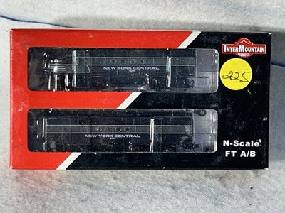 Nice Intermountain New York Central RR  Lightning FT-A/B Both Powered Loco Set N