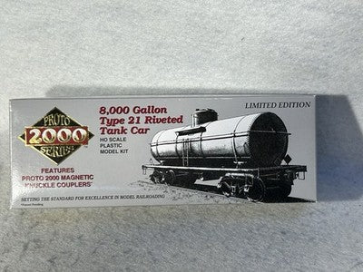 Nice Proto 8,000 Gallon Tank Car Kits HO Var. Roads(PRICE/CAR; SPECIFY CHOICE)