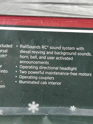 Beautiful SLEIGH BELLS LIMITED Christmas Train Set 0 Gauge  Blue Tooth