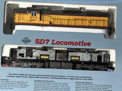 Stately Proto 2000 Union Pacific RR SD- 7 Loco HO