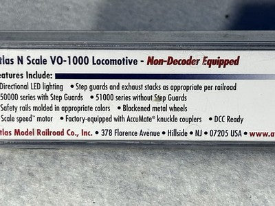 Colorful Atlas Great Northern RR VO-1000 Switcher  Locomotive N Gauge DCC Ready