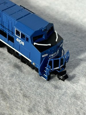 Stately Spectrum Conrail RR Dash 8-40CW Locomotive N Gauge