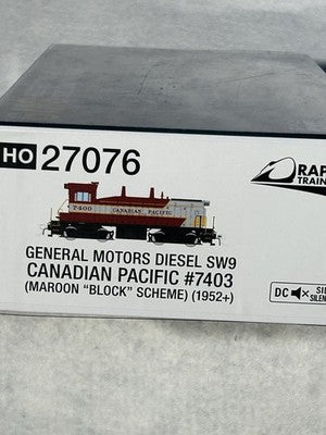 Nice Rapido Canadian Pacific RR SW-9 Switcher Engine #7403 DCC Ready HO