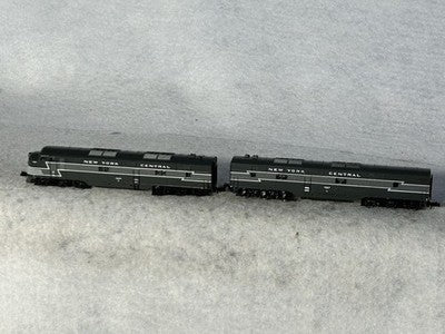 Vintage Life Like New York Central RR Lightning Scheme E-7 Loco Set A/B  N Gauge