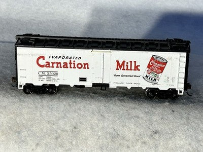 Nice Athearn Blue Box Carnation Milk 40’ BillboardBox Car HO (No Box)