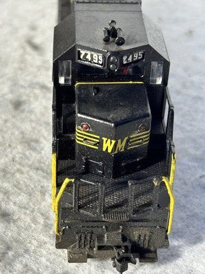Nice Western Maryland RR SD-40 Diesel Engine HO (Ex Box, Light)