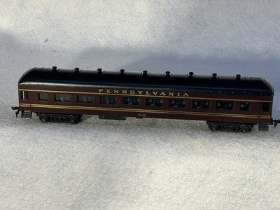 Nice Concor PENNSY RR 67’ - 5 Car Passenger Set/Interiors HO (Incorrect Boxes)