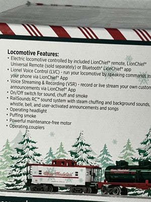 Beautiful WINTER WONDERLAND Christmas Train Set 0 Gauge  Blue Tooth