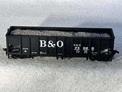 Nice Baltimore & Ohio Ballast Hoppers/Loads 2-Car Set (1 Box) HO