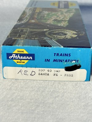 Rare Athearn SD-40 Santa Fe RR￼Passenger Diesel Locomotive HO