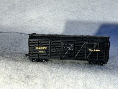 Handsome Athearn Blue Box Denver & Rio Grande RR 40’ Stock Car HO (No Box)