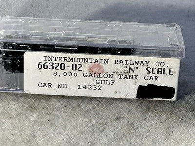 Beautiful Intermountain 8,000 Gallon Gulf Tank Car N Gauge