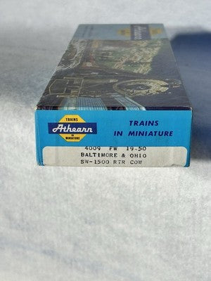 Nice Athearn SW-1500 Baltimore & Ohio Switcher Loco HO