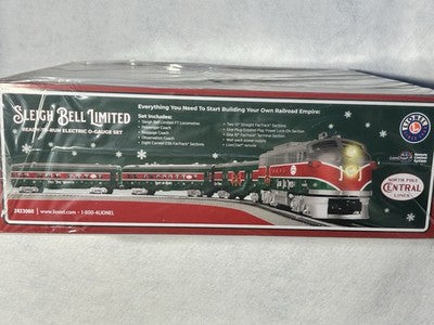 Beautiful SLEIGH BELLS LIMITED Christmas Train Set 0 Gauge  Blue Tooth