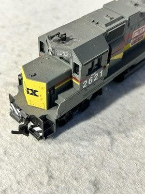 Vey Rare Athearn GP38/40 CSX/Family Lines RR Locomotive HO(No Box/Railings)