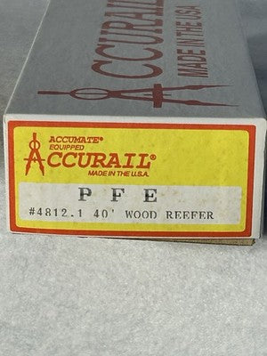 Select Accurail Various RR 40’ Reefer Car  Kits HO