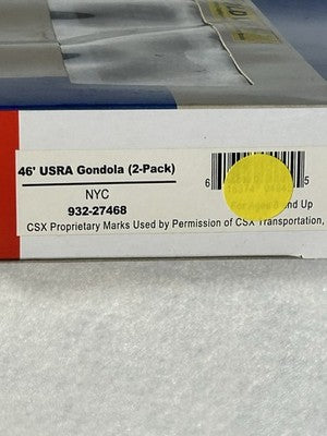 Classic Walthers New York Central 46’ 2-Car Gondola Set HO