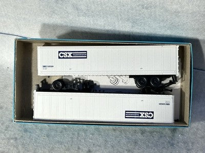 Cool Athearn Blue Box CSX RR 45’ Trailer Kits HO
