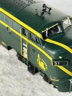 Nice Stewart Jersey Central RR F-3 A/B Set Both Powered HO
