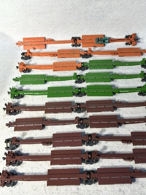 Cool Athearn Trailer Train HO 20 Cars + Trailers With End Of Train Light