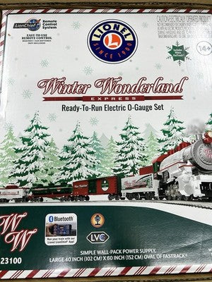 Beautiful WINTER WONDERLAND Christmas Train Set 0 Gauge  Blue Tooth