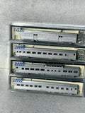 Beautiful KATO Santa Fe Corrugated 4-Car Passenger Set “B”  N GAUGE