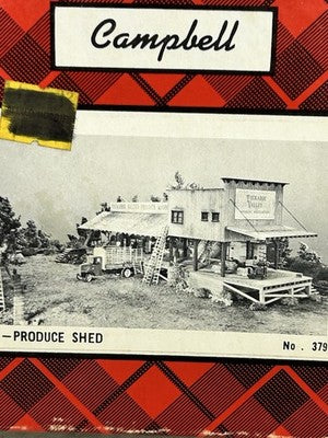 Cool Campbell Produce Shed Craftsman Kit HO