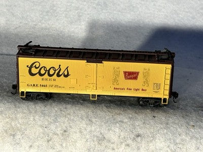 Nice Athearn Blue Box Coors Beer 40’ BillboardBox Car HO (No Box)