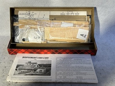 Campbell HO Scale Models, Montgomery’s Feed And Seed  Craftsman Kit