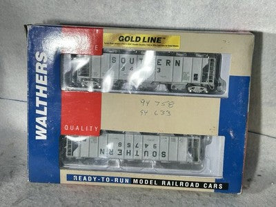 Rare  Walthers Southern 2893 Cu. Ft. Covered Hopper Cars 2-Pak HO