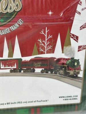 Beautiful Lionel CHRISTMAS EXPRESS Lion Chief Train Set 0 Gauge  Blue Tooth